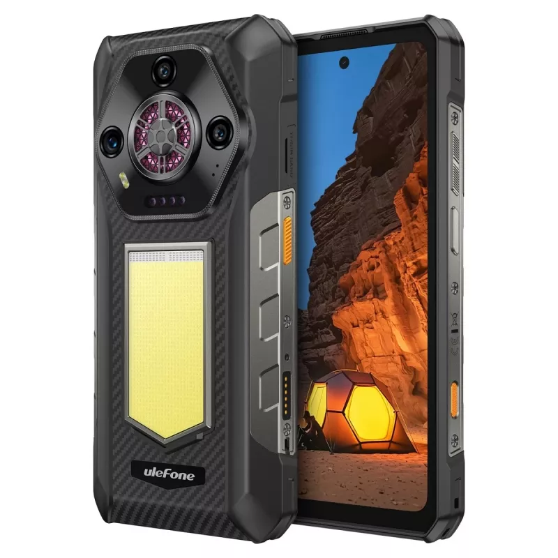 Rugged-Smartphone UleFone Armor 30 4G mit Helio, 12 GB RAM, 512 GB Speicher, Schwarz, Energieklasse A