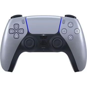 Kabelloser Gamepad Sony DualSense für PlayStation 5 — eingebauter Li-Ion-Akku, Gyro, haptische Vibration, Lautsprecher, 3,5-mm-Klinke, Silber