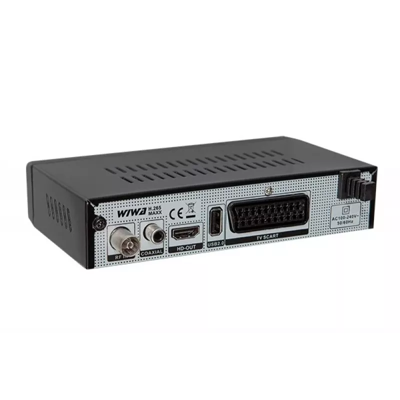 TV-Receiver WIWA H.265 MAXX — DVB-T / DVB-T2 Digital-Tuner mit H.265 (HEVC)-Unterstützung