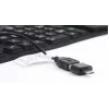 Silikon-Tastatur USB+PS/2 schwarz