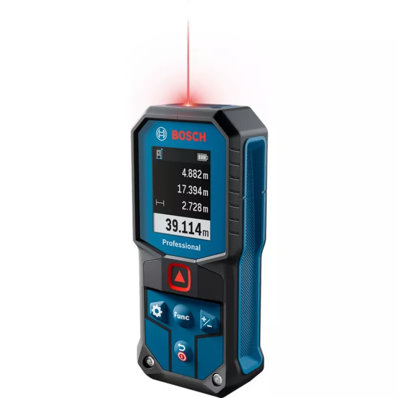 Laser-Entfernungsmesser GLM 40-31 Professional (Blau/Schwarz, Reichweite 50 m, rote Laserlinie)