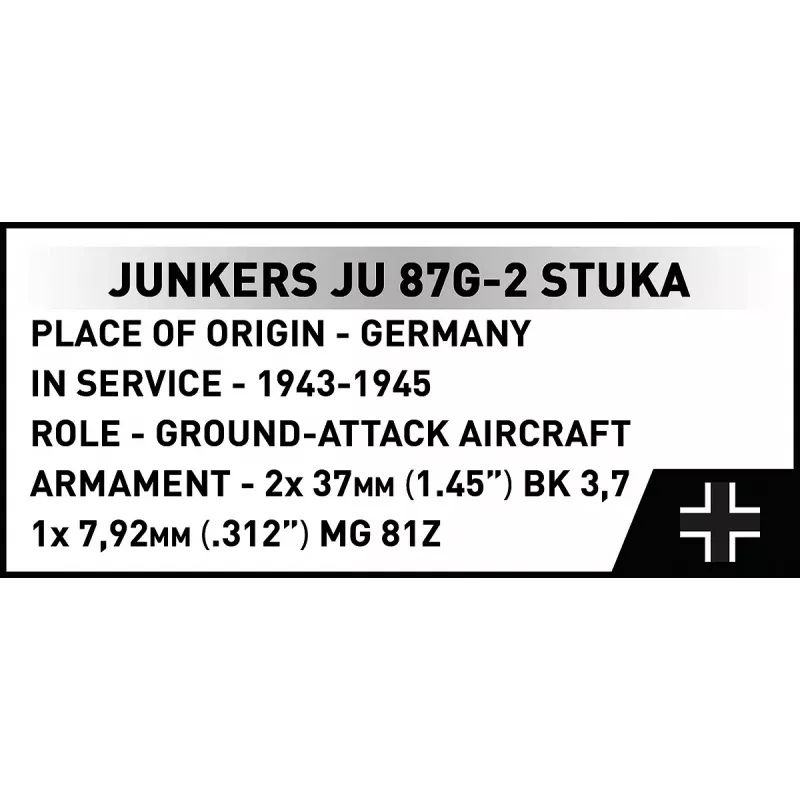 Bausatz Cobi Blocks Junkers JU 87G-2 Stuka 571-tlg. Modellbausatz