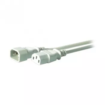 EFB-Elektronik IEC-Verlängerungskabel C14 180° - C13 180°, Grau, 3,0 m, 3 x 1,00 mm² Hersteller: EFB Elektronik (EK507.3)