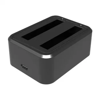 Puluz USB Dual-Ladegerät PU818 für Insta360 X3 — Dual-Slot USB-Ladung