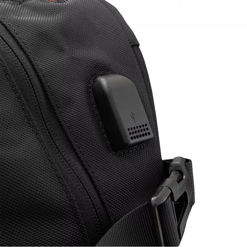 Rucksack White Shark VOYAGER GBP-012 — schwarz, strapazierfähiges wasserabweisendes Design