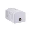 Lanberg OU5-0001-W Anschlussdose RJ-45 Weiß