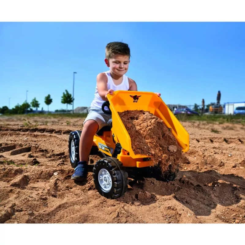 Simba-Dickie BIG Jim-Dumper, Muldenkipper-Spielzeug, Kunststoff, für 3–5 Jahre, Schwarz und Gelb