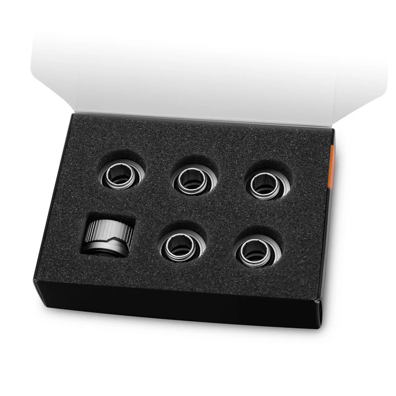 EK Water Blocks EK-Quantum Torque HDC 14 - 6er-Pack, Satin Titan