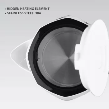 Elektrischer Wasserkocher Maestro MR-058-WHITE 1,8 L, 2000 W, kabellos, herausnehmbarer Filter