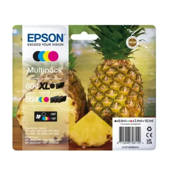 Epson 604XL Tintenpatrone 4 Stück Original Hohe (XL) Reichweite Schwarz, Cyan, Magenta, Gelb