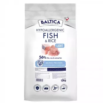 BALTICA Nutraceutic Hypoallergenic Light L/XL Fisch mit Reis - Trockenhundefutter - 12kg