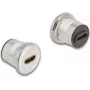 DeLOCK 88191 Steckdose 2 x HDMI Schwarz Silber