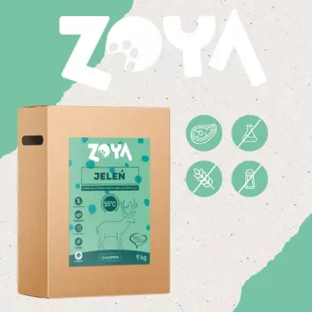 Trockenfutter für Hunde ZOYA ColdPRO Deer 9 kg — Erhaltung für ausgewachsene Hunde, Monoprotein Hirsch, 26% Protein, 9,5% Fett