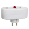 Steckdosensplitter MACLEAN MCE338 F — Typ F, 2 Steckdosen, 2×16A mit Sicherungsautomat