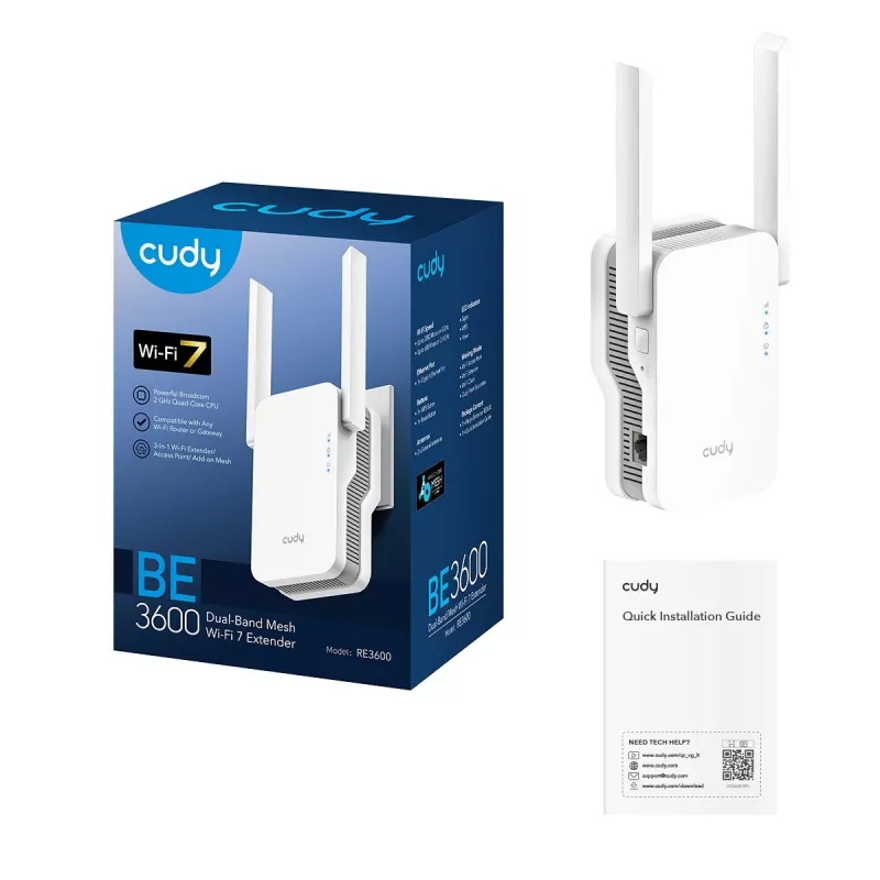 Cudy RE3600 Mesh-Wi-Fi-System Dual-Band Wi-Fi 7 Weiß