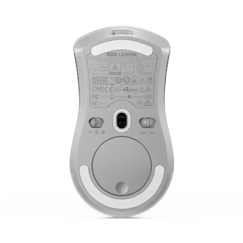 Gaming-Maus Lenovo Legion M600 RF Wireless + Bluetooth + USB Typ-A, beidhändig, 16000 DPI, 9 Tasten, wiederaufladbar