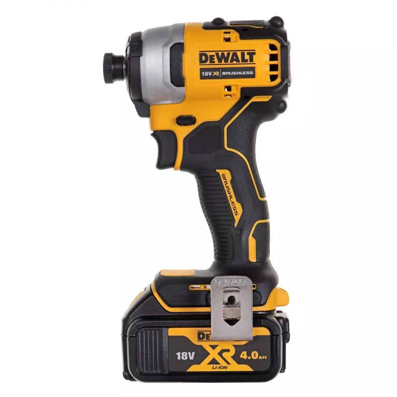 Akkubetriebenes Kombi-Set DeWalt DCK2062M2T — 18 V, Bohrschrauber DCD709 + 1/4-Zoll-Schlagschrauber DCF809, 2 × 4,0-Ah-Akkus, TSTAK-II-Koffer