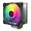 CPU-Luftkühler SAVIO SAVGCOVORTEXX2ARGB mit 4 Heatpipes, 120-mm-ARGB-Lüfter, schwarz