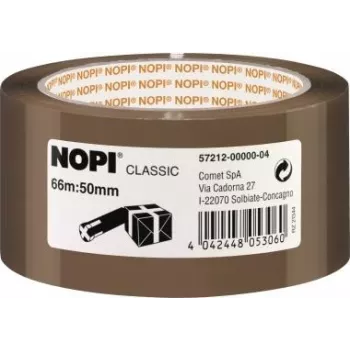 Packband Tesa NOPI Pack Classic 66 m × 50 mm, braun
