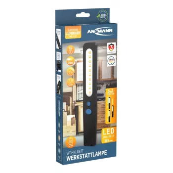 Inspektionsleuchte ANSMANN WL390R LED, Kalt-/Warmweiß, 385 lm, LiPo 1200 mAh, IP20, Schwarz