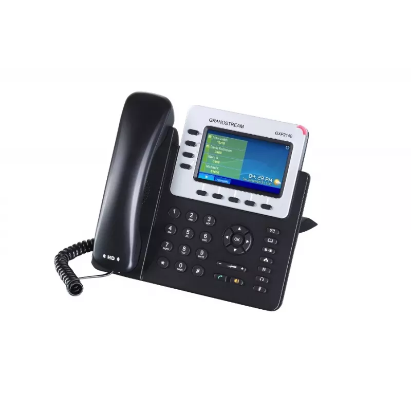Grandstream Networks GXP-2140 IP-Telefon Schwarz 4 Leitungen TFT