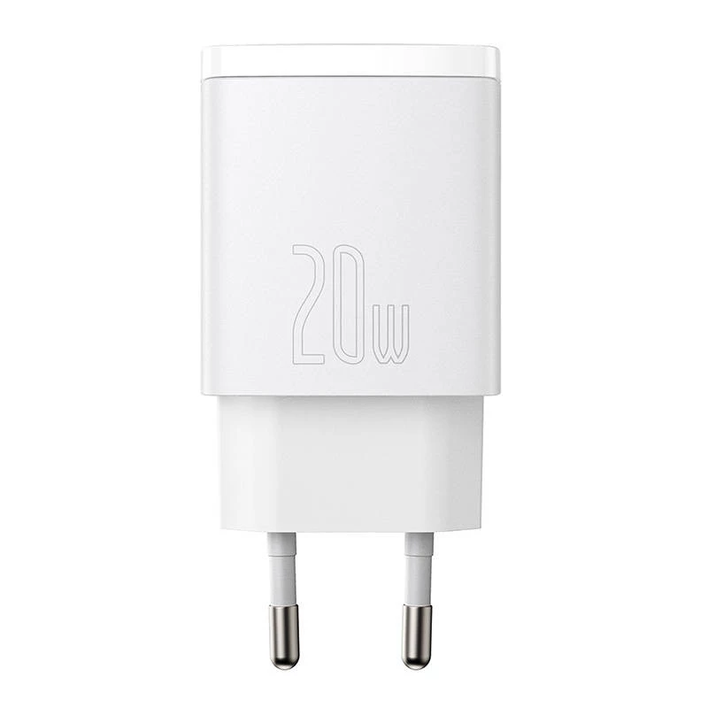 Wandladegerät Baseus Compact 1x USB-A + 1x USB-C 3A, kompakter Reiseadapter