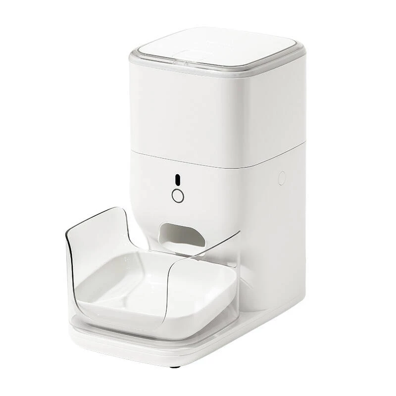 Automatischer Futter- und Wasserspender Catlink Fresh 2 Luxury — ABS-Gehäuse, 4 l Trockenfutterkapazität, Netz-/Batteriebetrieb, universell für Hunde und Katzen, weiß