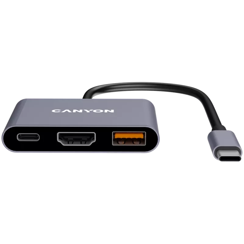Canyon DS-4 USB Typ-C Hub 10000 Mbit/s HDMI USB 3.2 Gen 2