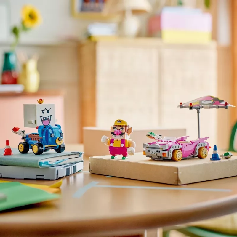 LEGO Bauspielzeug-Set 72038 Super Mario Mario Kart Wario King Buu Huu – Charakterfiguren und Streckenelemente