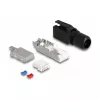 DeLOCK RJ45-Stecker Feldkonfektionierung Cat.6A Schwarz Gerader Steckverbinder
