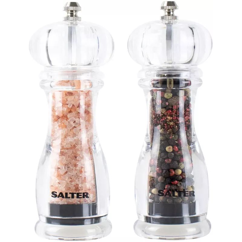 Salz- & Pfeffermühlen-Set Salter 7606 CLXR Transparent