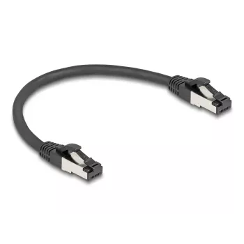 Netzwerkkabel DeLOCK 80566 RJ-45 Cat8.1 0,25 m Schwarz