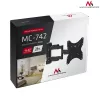 TV-Wandhalterung MACLEAN MC-742 für 42 Zoll (106,7 cm), neigbar -12°/+12°, VESA 75x75–200x200, max. Belastung 30 kg, schwarz