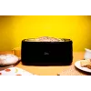 Toaster Jata JETT1585 2-Scheiben 1400 W Schwarz Tasten Drehregler 230 V Schlitzbreite 25 cm Schlitztiefe 3 cm