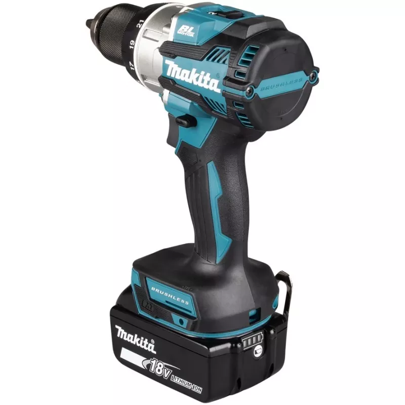 Makita DDF489RTJ Akku-Schrauber/Schlagschrauber 1800 U/min Schwarz, Blau, Stahl
