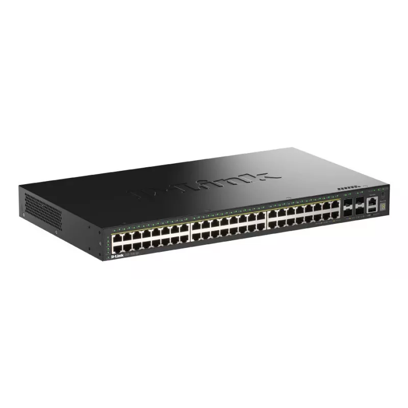 D-Link 52-Port Gigabit Stackable PoE+ Smart Managed Switch mit 4 x 10G SFP+ Ports