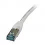 Patchkabel RJ45 - CAT6A 500 MHz - 2 m - weiß - S-STP(S/FTP) - TPE/LSZH(Superflex) - AWG26 - Synergy