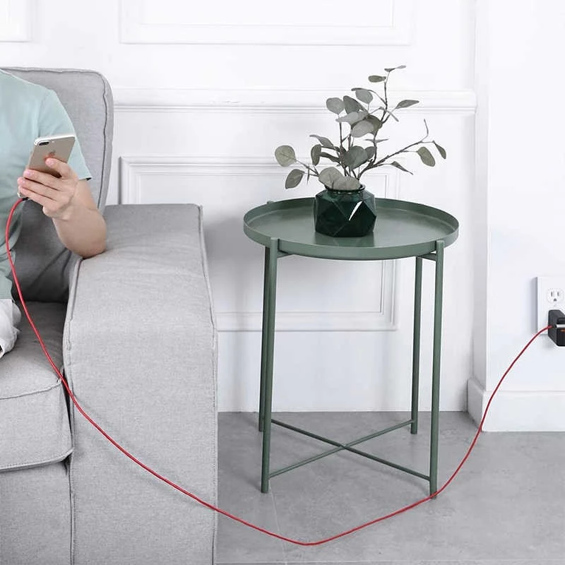 USB-auf-Lightning-Kabel Aukey CB-AL01 Rot – Nylongeflecht, Lightning-Stecker für Apple-Geräte