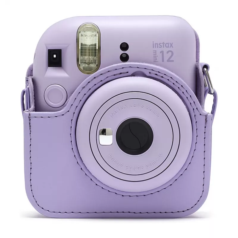 Kompakttasche Fujifilm 4177085 Lila für Instax Mini 12 mit Schultergurt