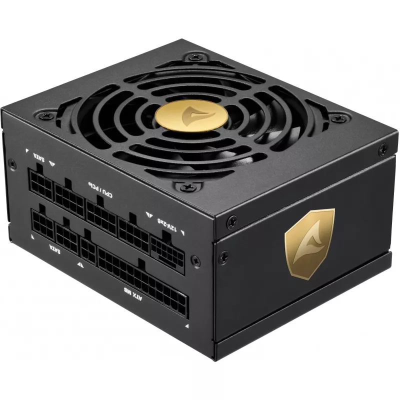 750W Sharkoon Rebel P20 SFX 750W (schwarz, 1x 12-Pin High Power Connector, 2x PCIe, Kabelmanagement, 750 Watt)