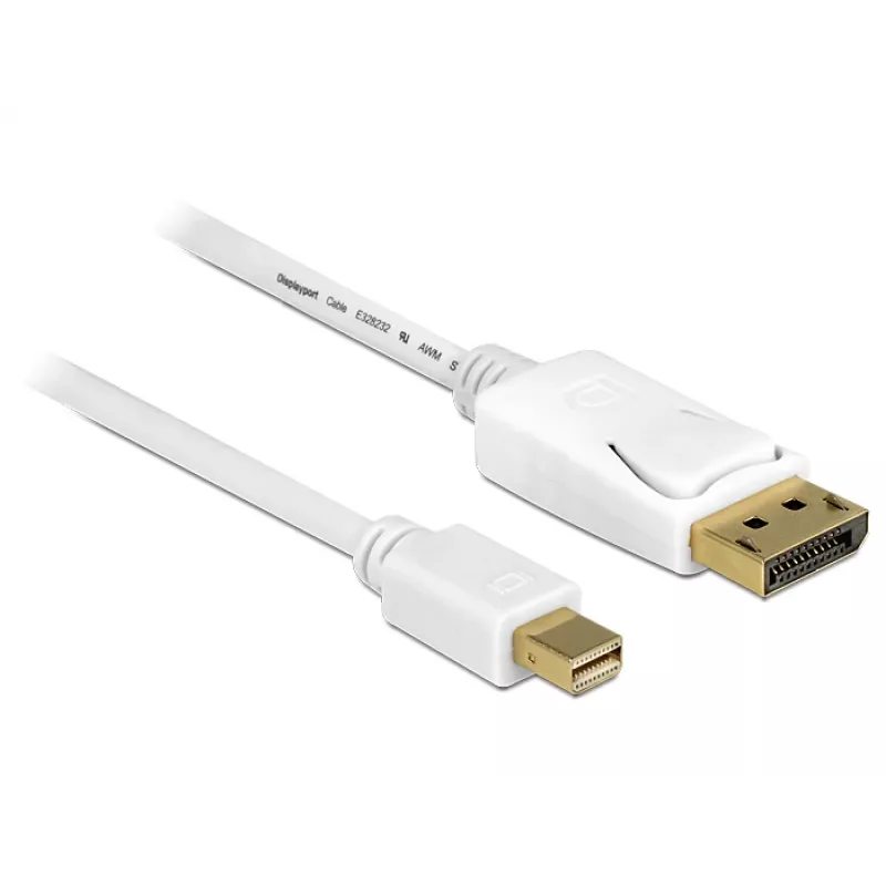 DisplayPort-Kabel DeLOCK 83484 Mini DisplayPort 5 m Weiß