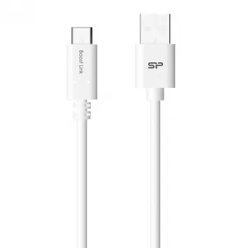 USB-Kabel Silicon Power Boost Link PVC LK10AC 1m USB A USB C Weiß