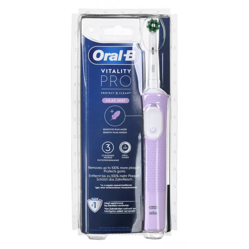 Oral-B Vitality Pro D103 Lilac Elektrische Zahnbürste 3 Modi Timer Lila