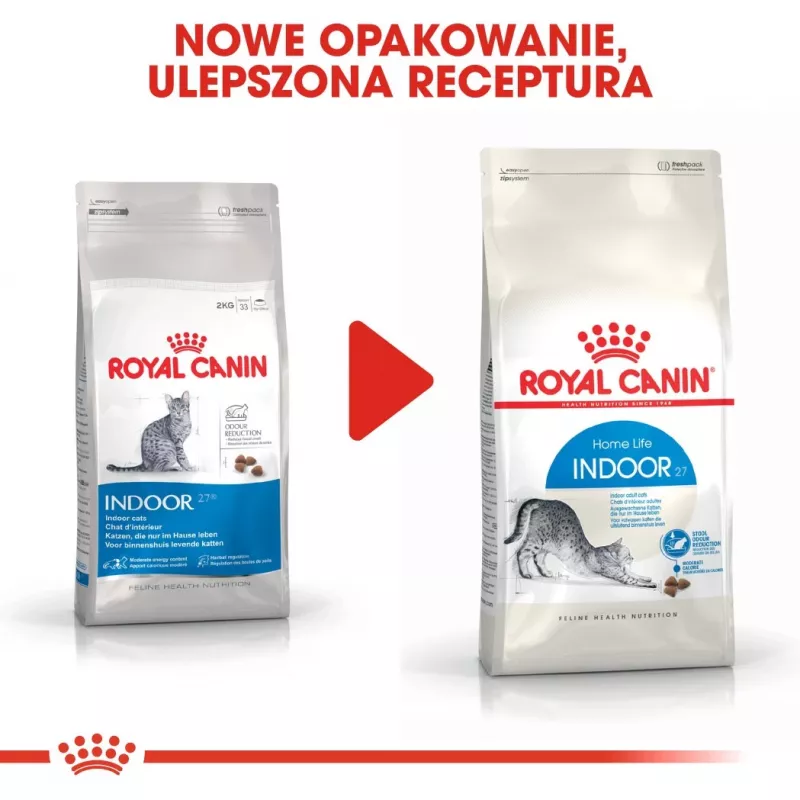 Trockenfutter für Katzen Royal Canin Home Life Indoor 27 Adult 2 kg — Geflügelgeschmack, 27% Protein, 13% Fett