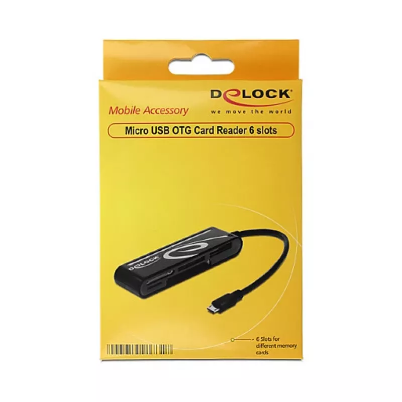 Kartenleser DeLOCK 91732 USB 2.0 Schwarz