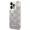 Karl Lagerfeld KLHCP14XLMNMS iPhone 14 Pro Max 6.7 Hardcase silber / silber Liquid Glitter Monogram