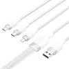 USB 2.0 A auf 3-in-1 3A Kabel Vention CTPWG 1,5 m weiß