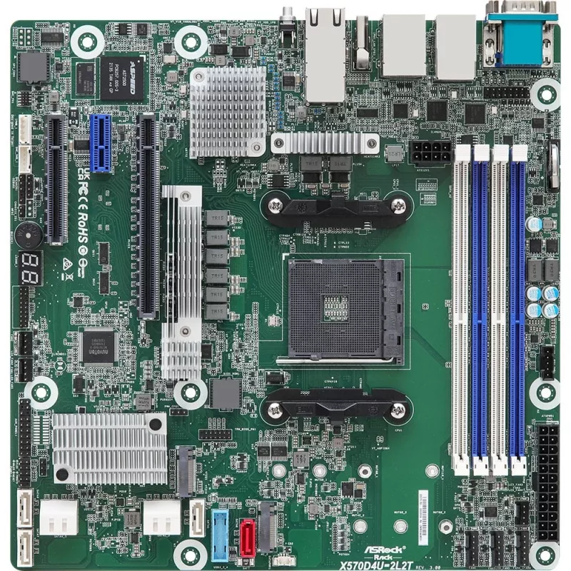 ASRock X570D4U-2L2T/BCM Mainboard AMD X570 Sockel AM4 micro ATX