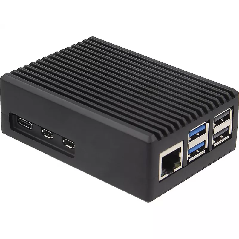 INTER-TECH Gehäuse für Raspberry Pi 5 — ODS-739 Kompaktes Design
