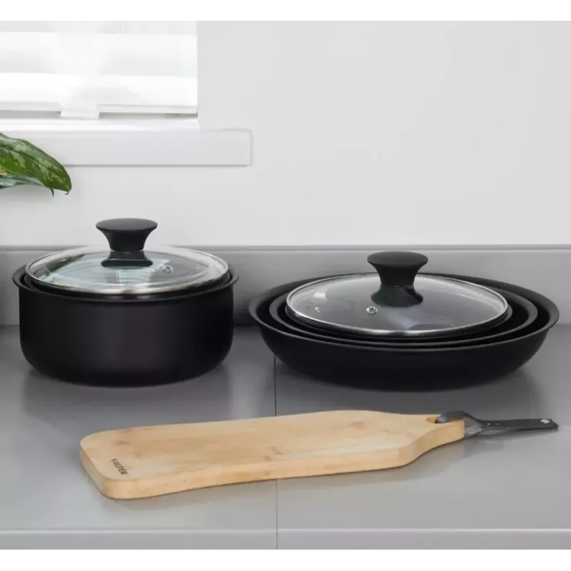 Kochgeschirr-Set Salter BW12055IS 14-teilig Edelstahl-Küchenutensilien